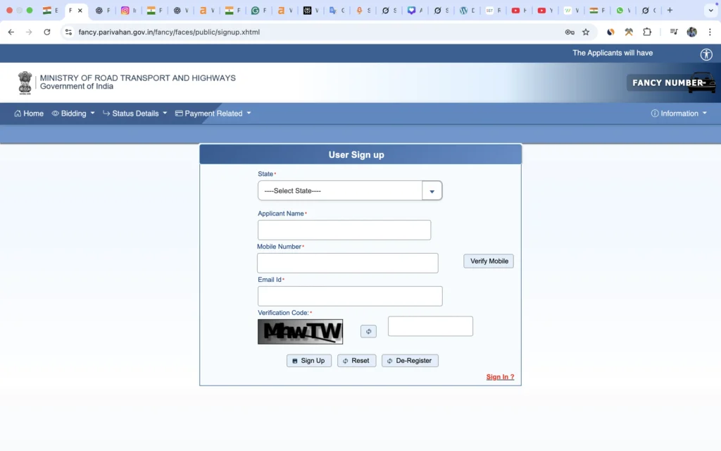 sarathi parivahan portal
