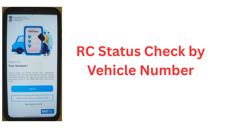 RC Status Check by Vehicle Number | Online Vehicle RC Info